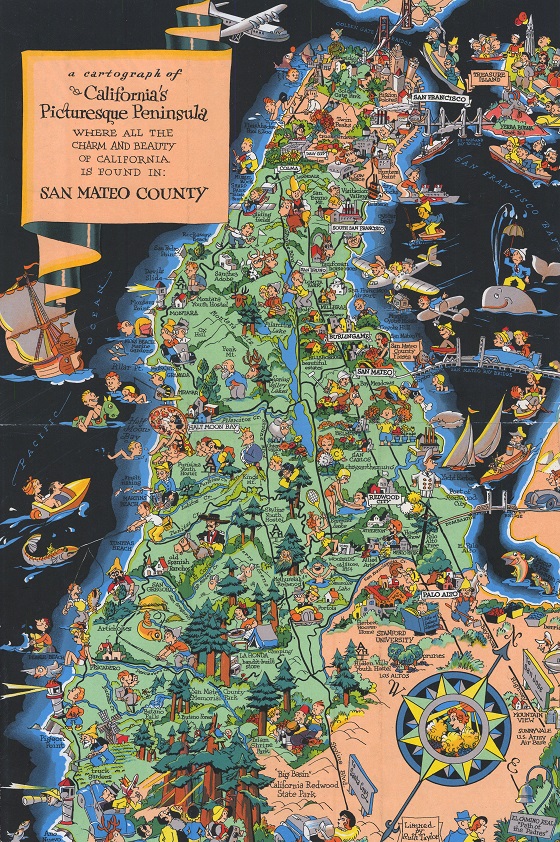 San Mateo cartograph by Ruth White