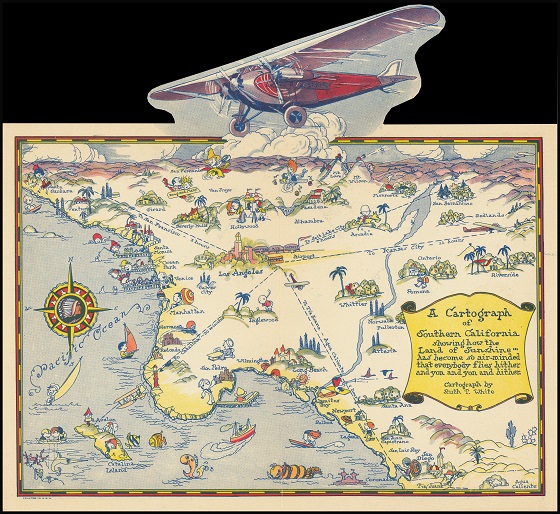 CA Map cartograph by Ruth White