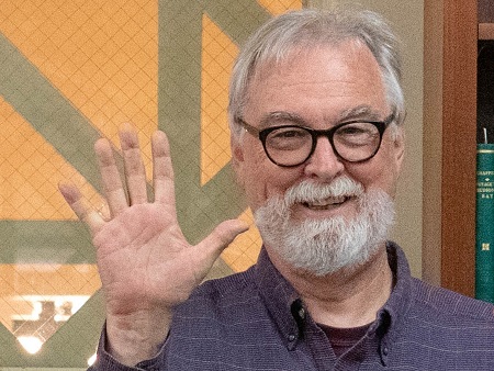 Glean Creason waving goodbye