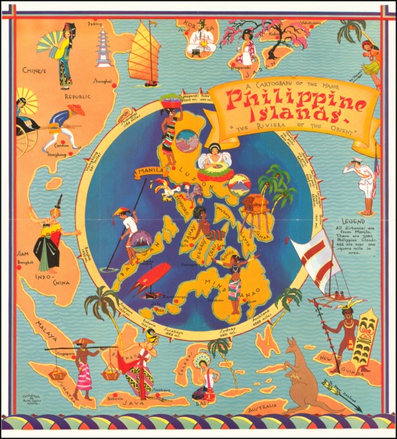 map of the Phillipines by Ruth White