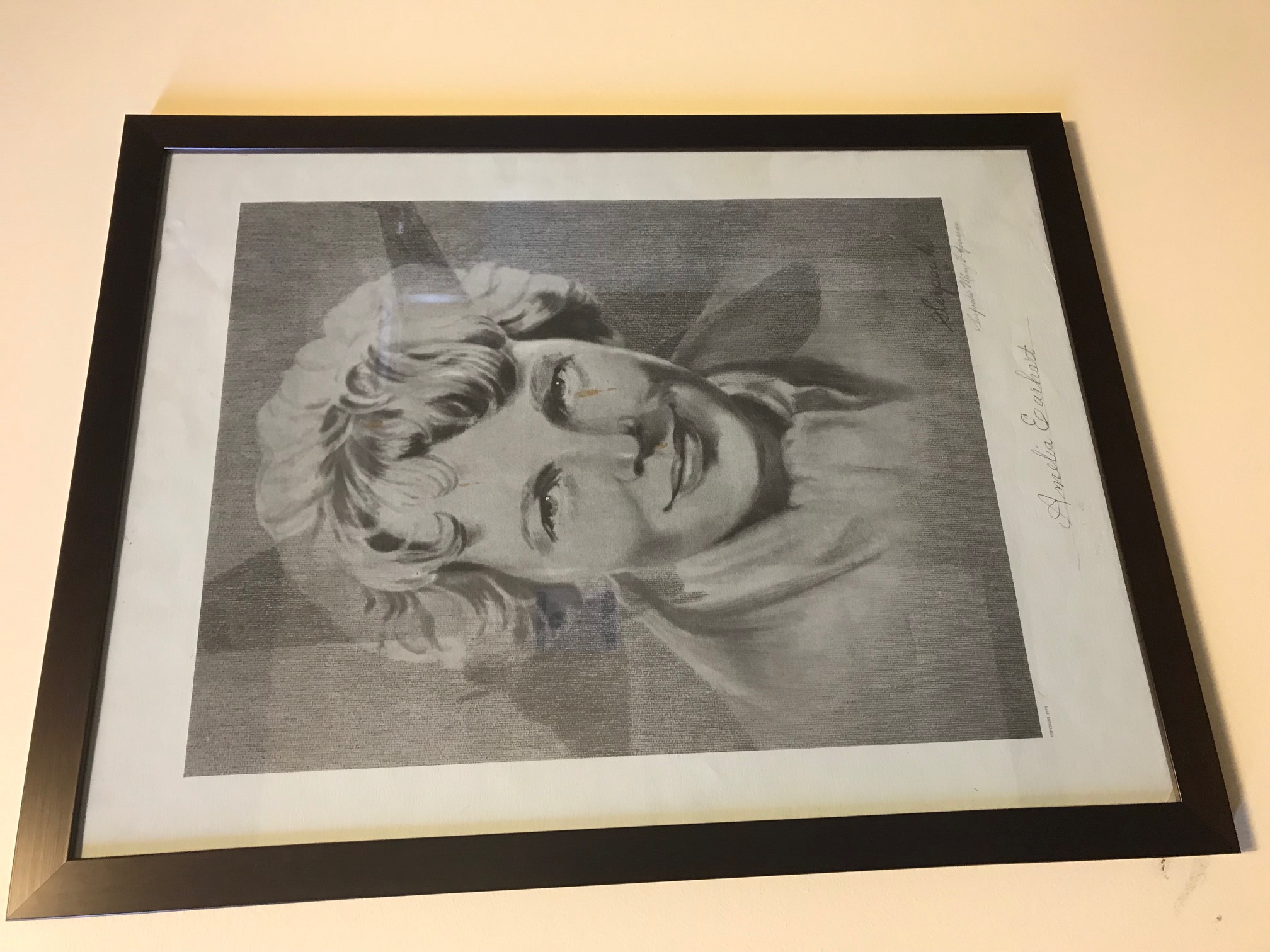 Amelia Earhart portrait by Serpouhi Mary Paparian 