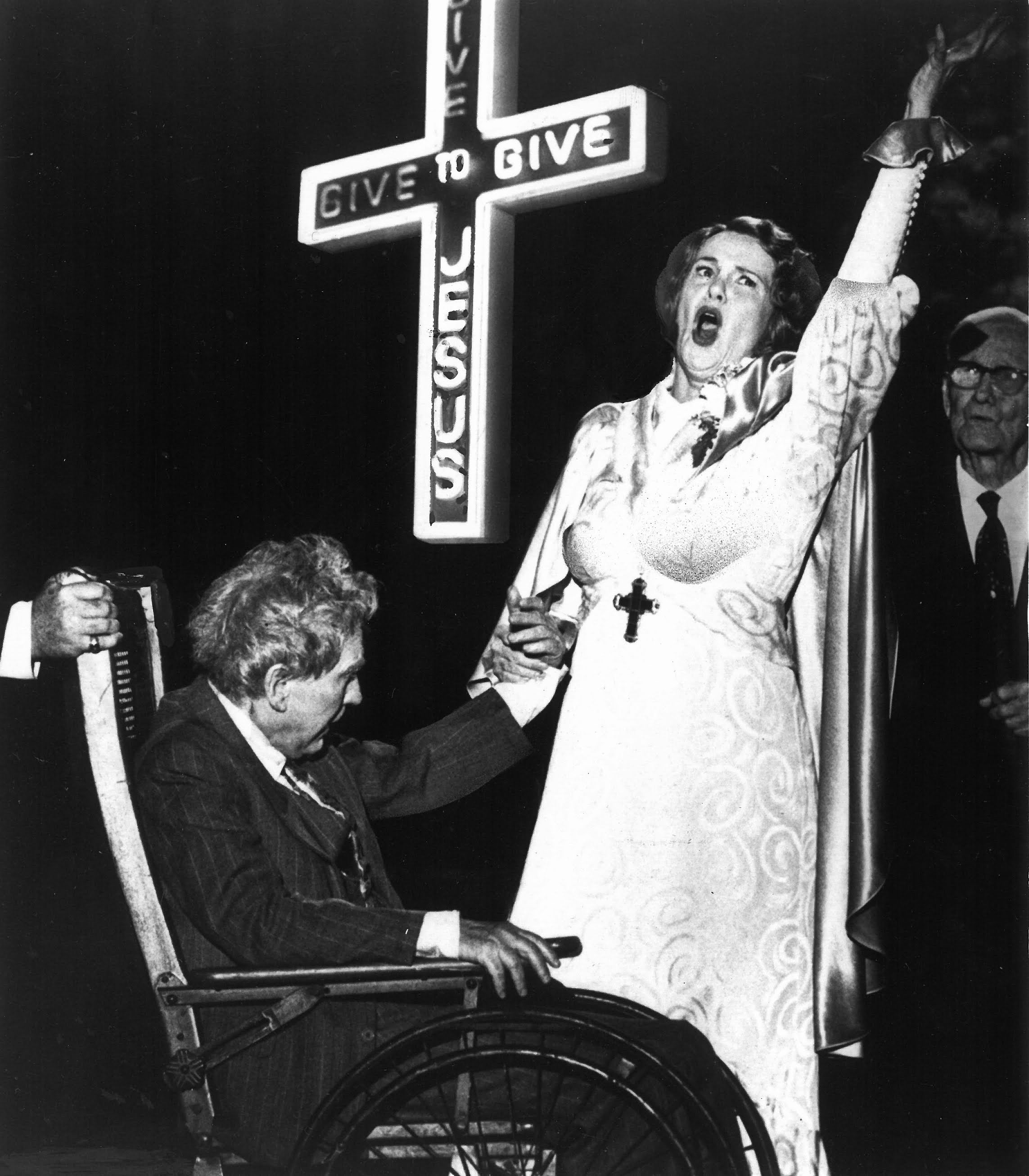 Burgess Meredith with Geraldine Page as Big Sister in The Day of the Locust