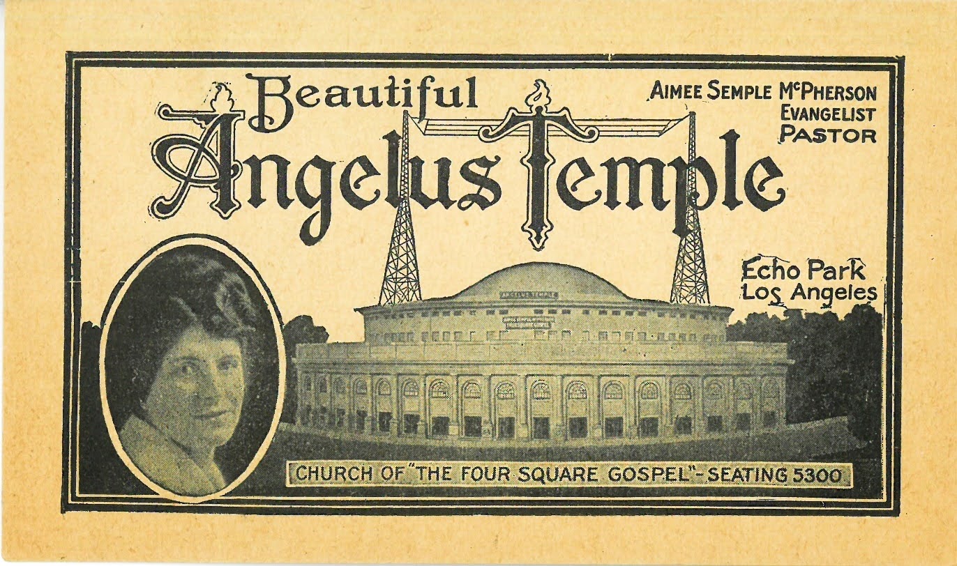 Angelus Temple ephemera ca. 1927