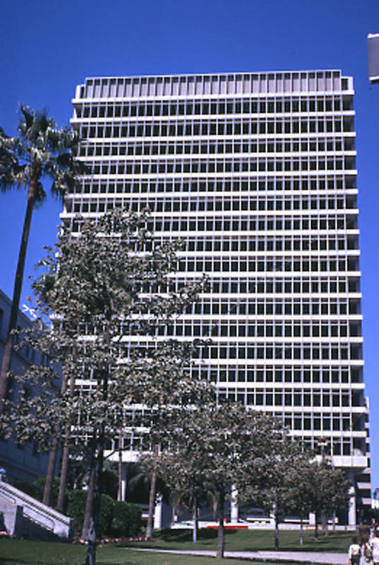 The Clara Shortridge Foltz Criminal Justice Center, as seen from Temple Street on March 27, 1972. 