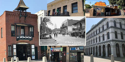 A postcard view of a walk down Olvera Street 