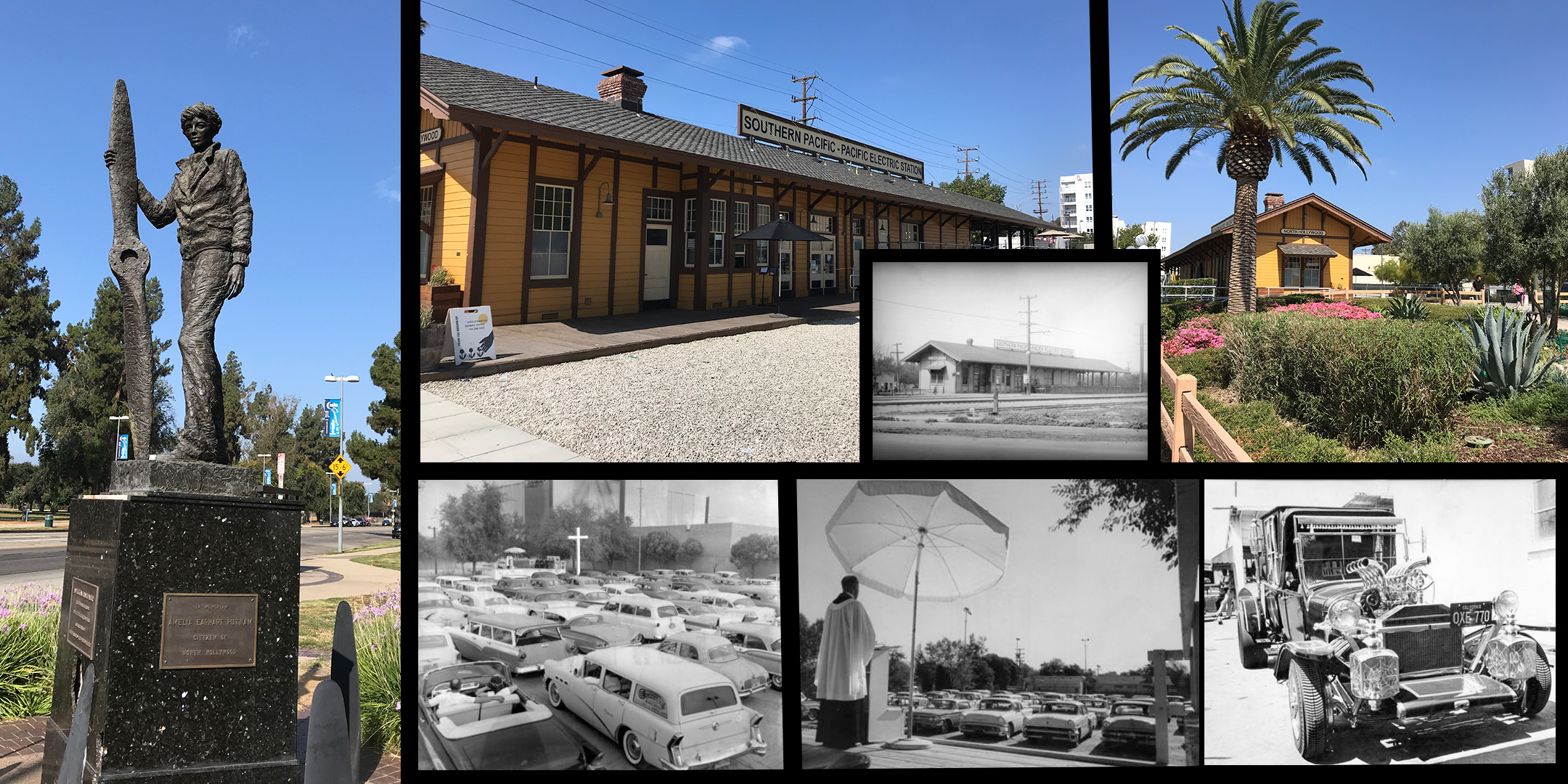 Lankershim station of the Southern Pacific and Pacific Electric Railway 