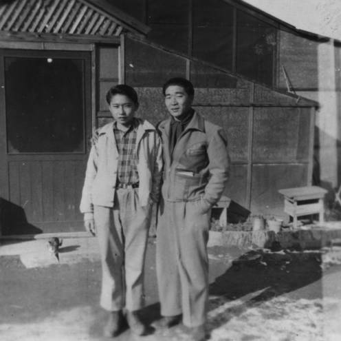Japanese Americans at internment camp