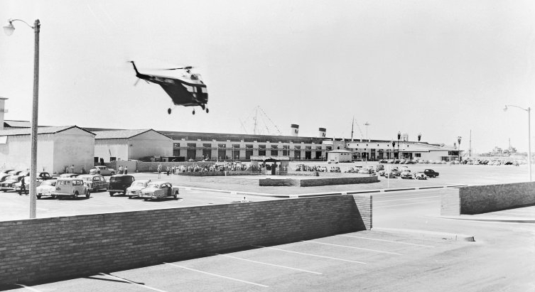 Virginia Tibbetts and Howard K. Morris arrived via Los Angeles Airway’s air taxi service on July 12
