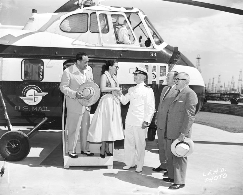 Virginia Tibbetts and Howard K. Morris arrived via Los Angeles Airway’s air taxi service on July 12