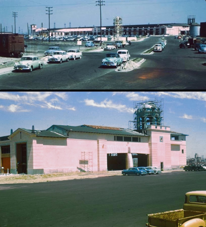 Showing the terminal under construction