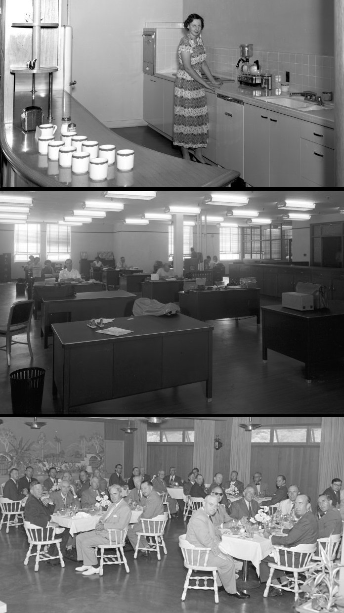 Views of the employee interior spaces