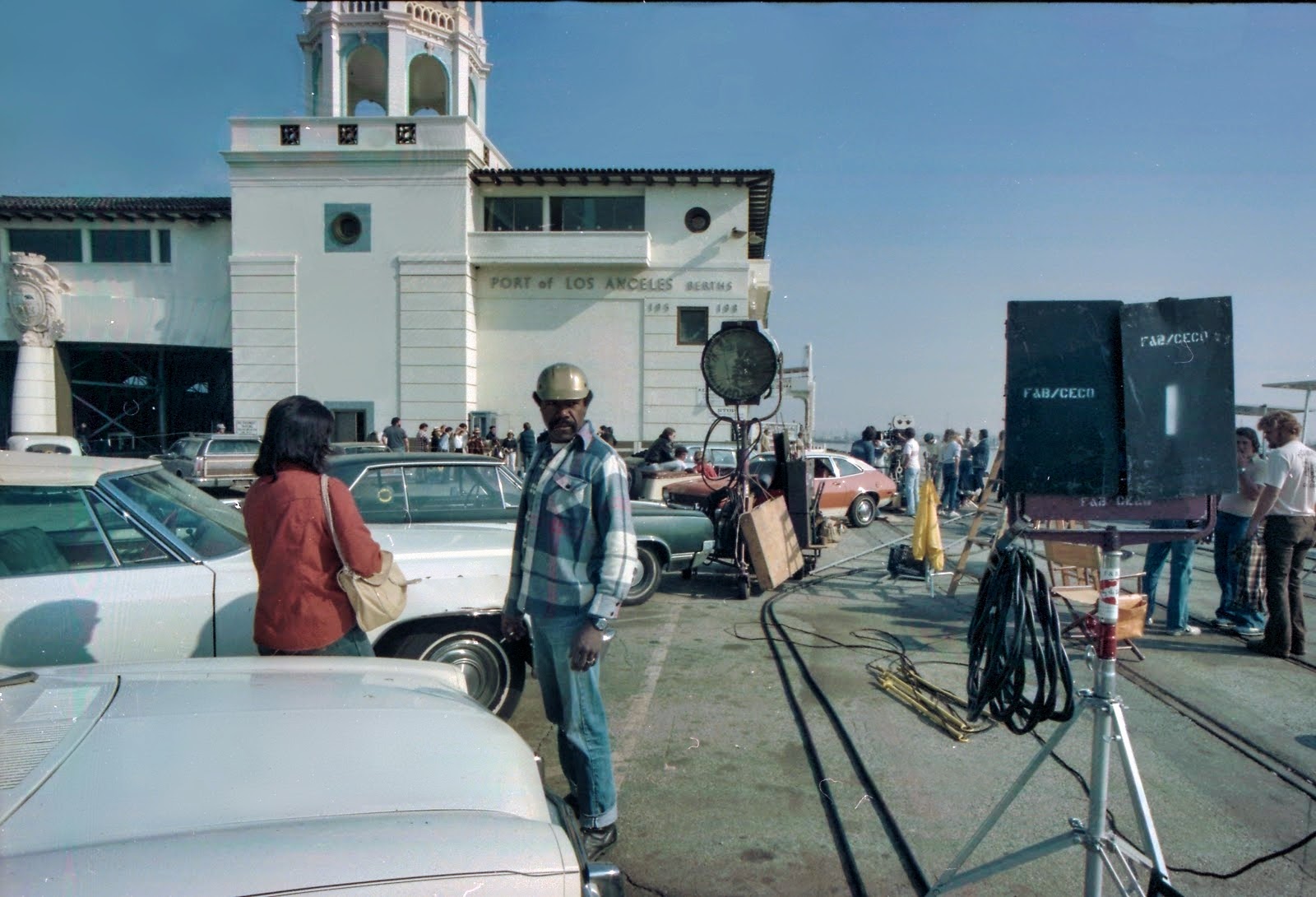 Film shoot at the terminal ca. 1978