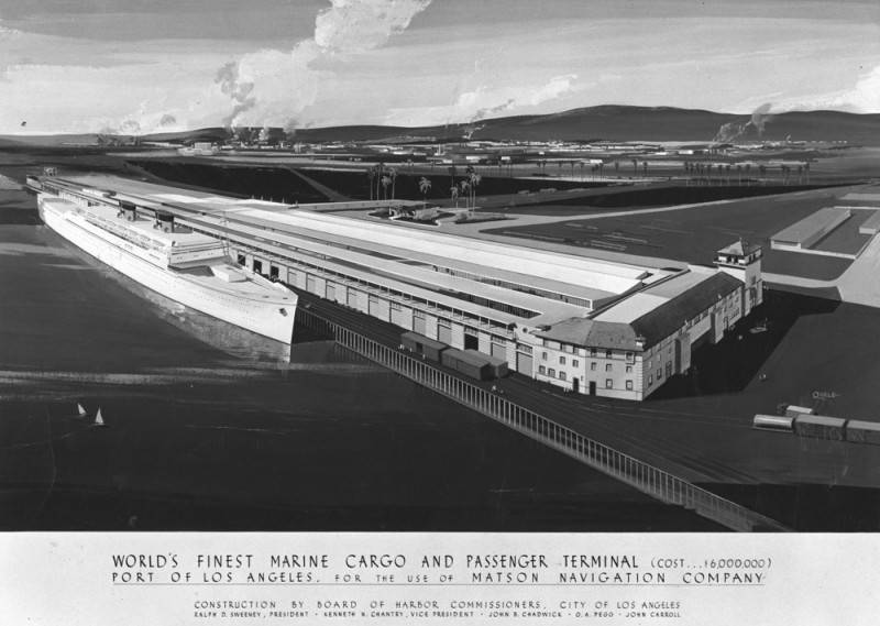 Artist’s rendering of the terminal again we see the use of the phrase “world’s finest.”