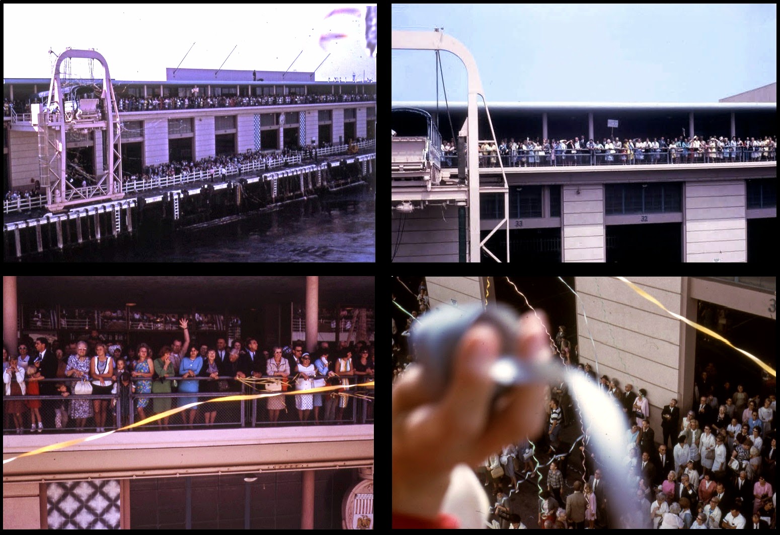 Visitors to the terminal say farewell to passengers on their way to Hawaii.