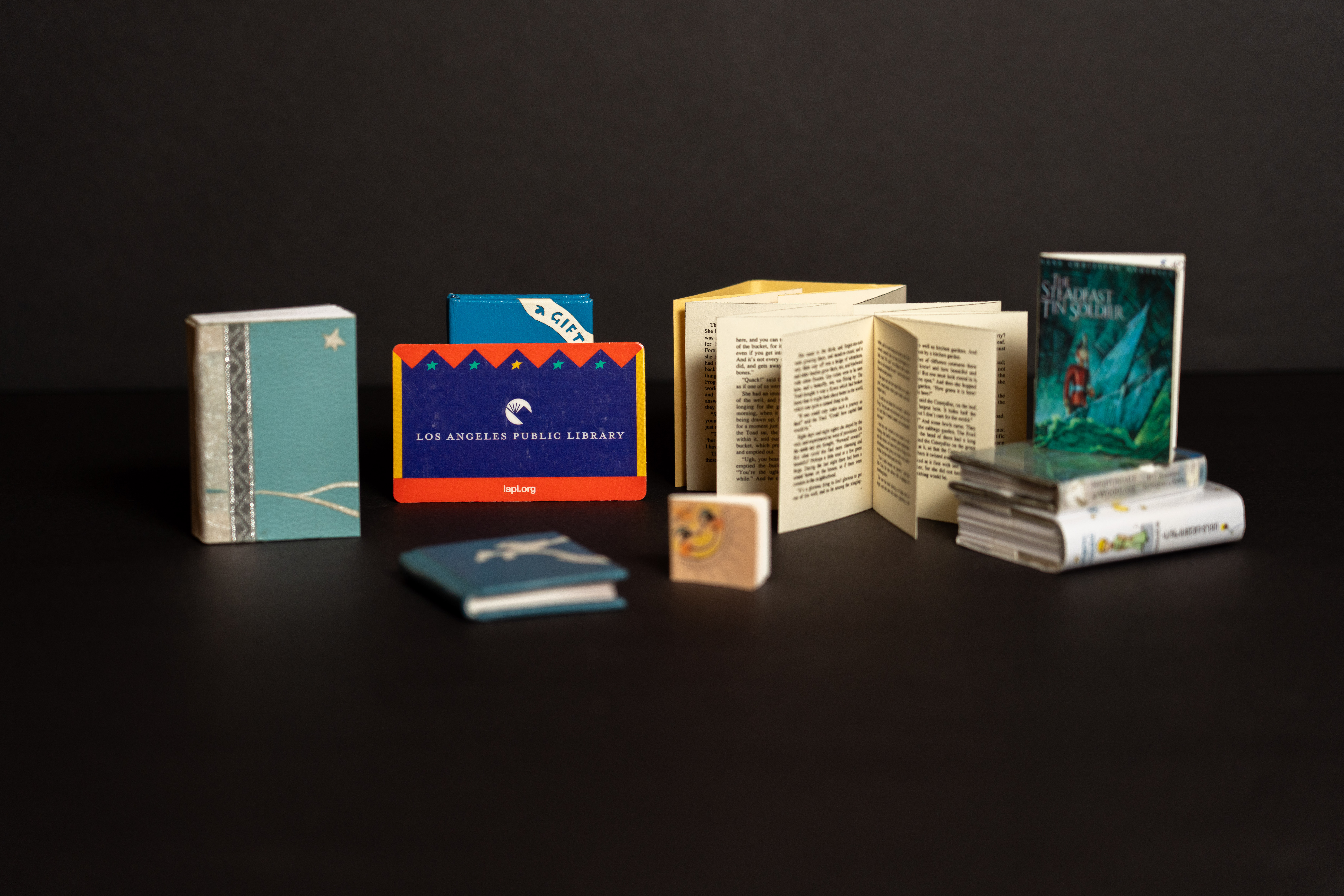 Miniature books at the Los Angeles Public Library