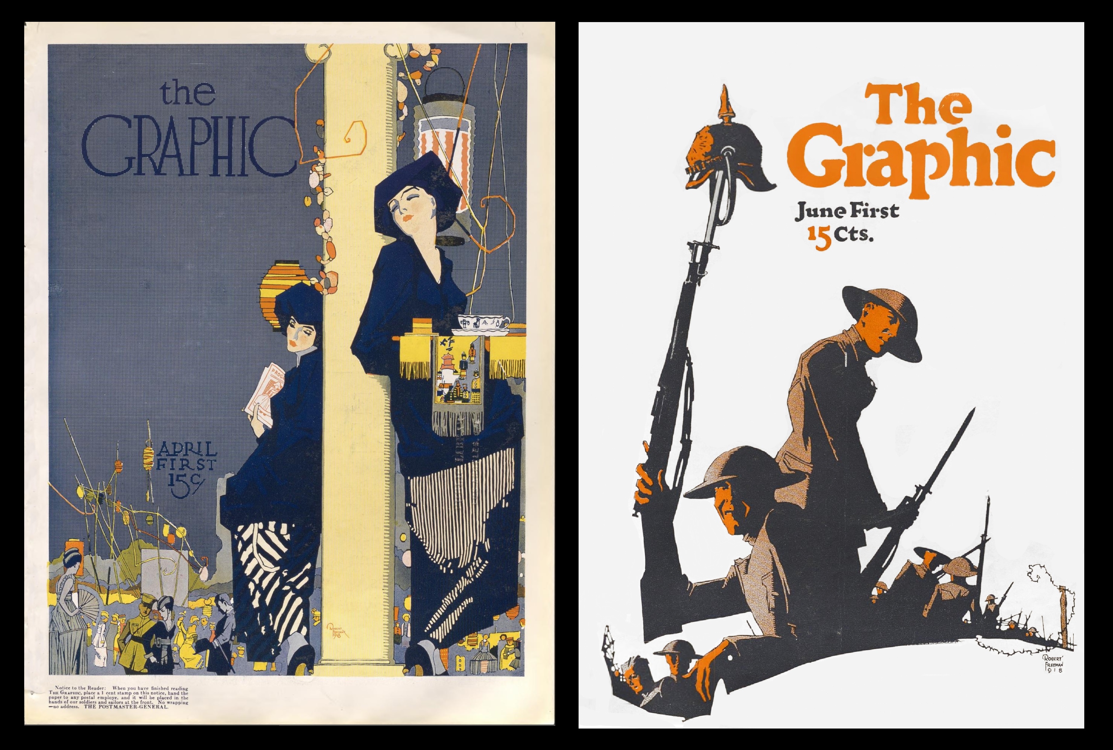 Two of Robert Freeman's covers