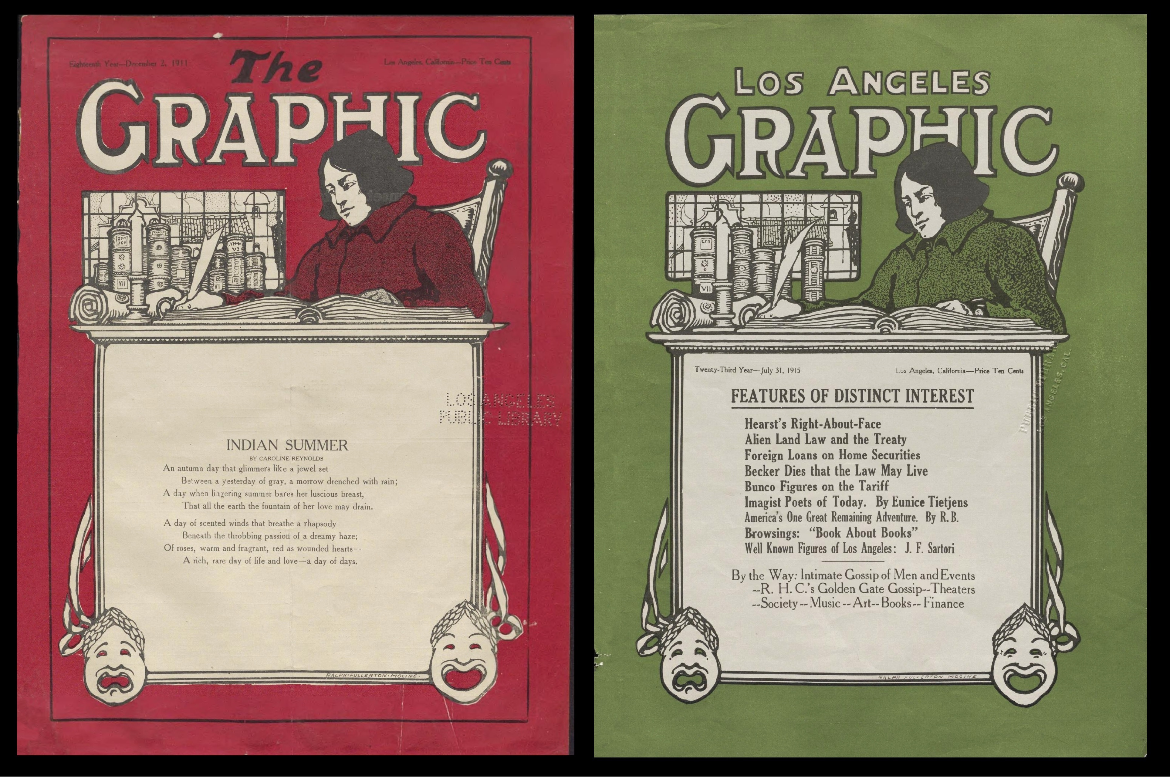 red and green covers of The Capital 