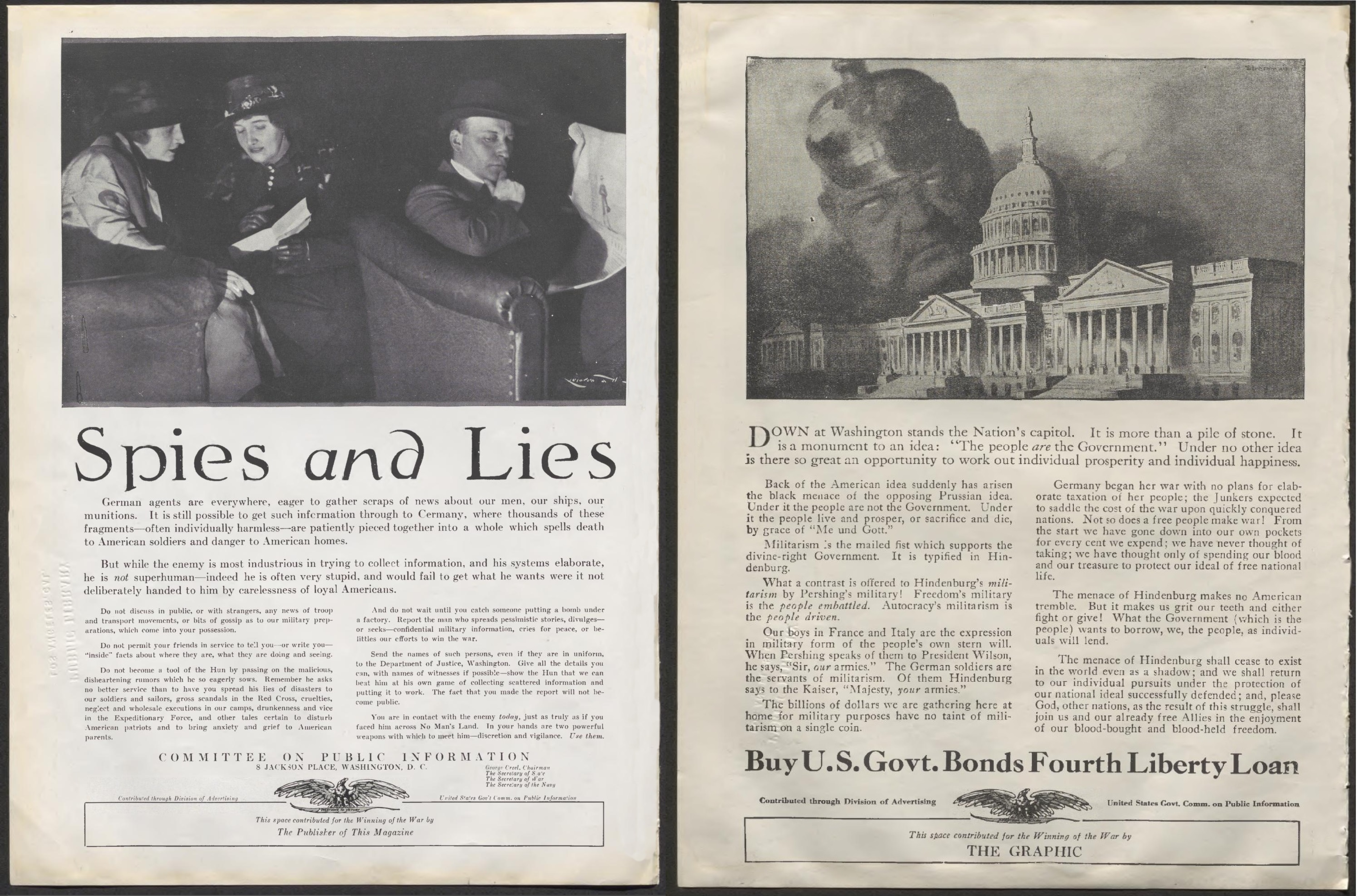 Ad encouraging the purchase of Liberty Bonds to help combat what appears to be Otto Von Bismarck