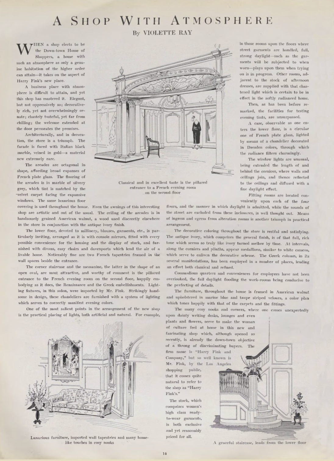 fashion reporter, Violette Ray article