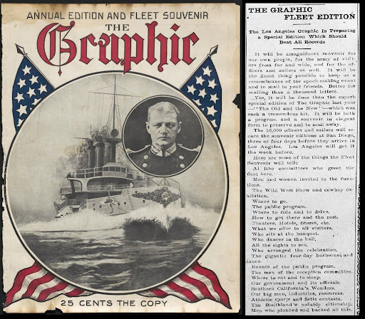 One of the few exceptions to the advertising on the cover was The Great White Fleet edition