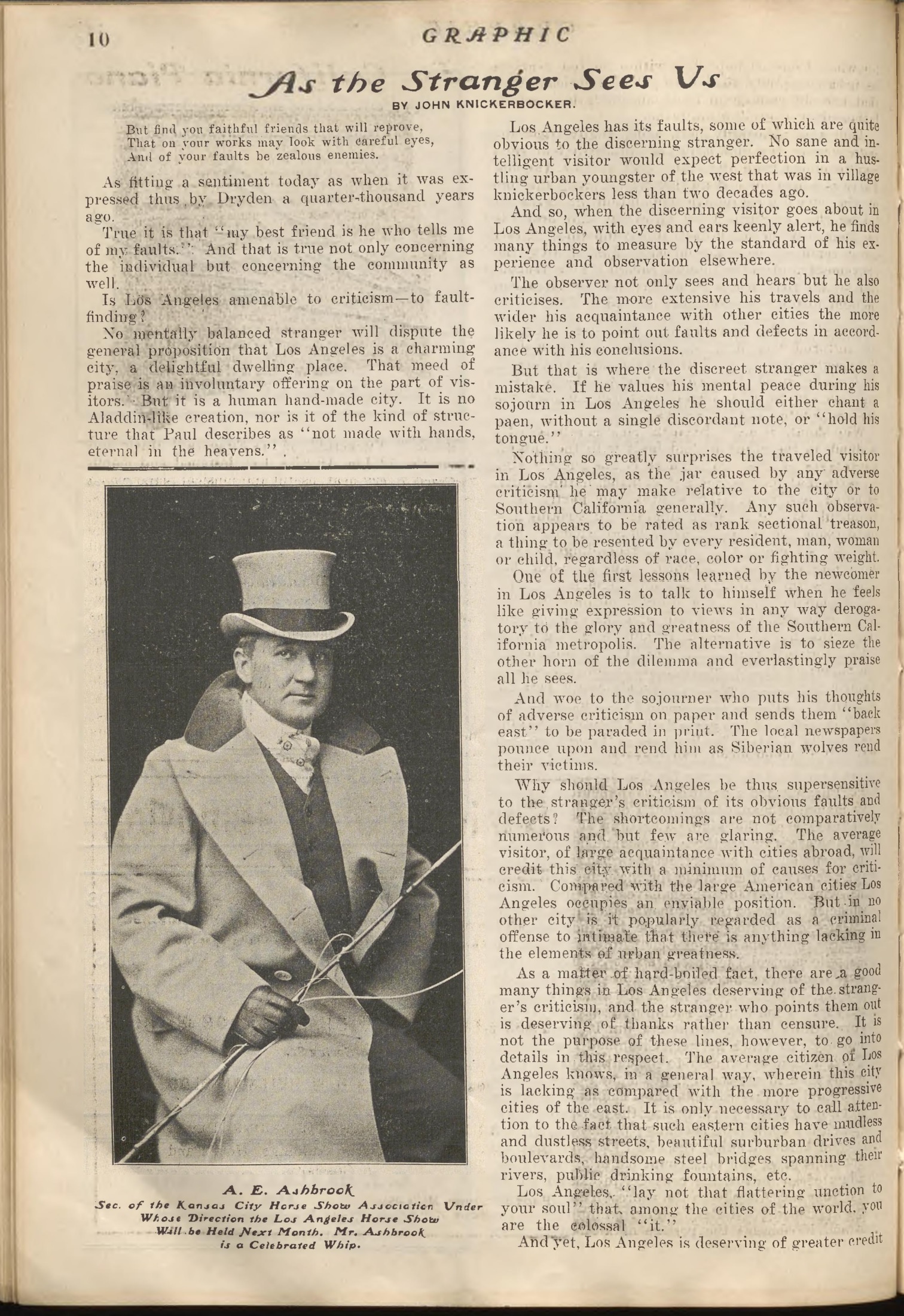 he Graphic was a weekly arts & culture publication that spanned from 1904 to 1918
