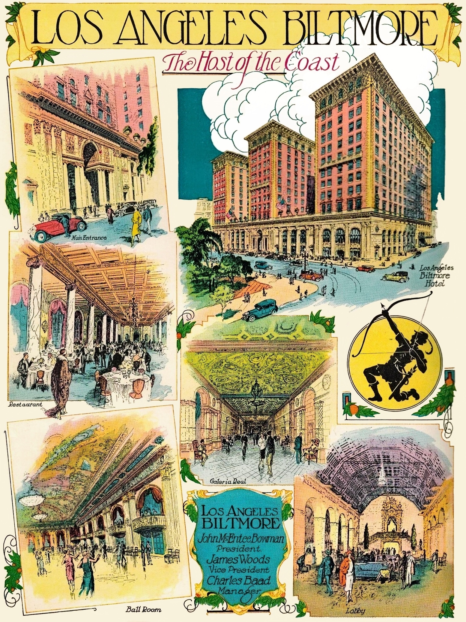  color ad appearing in the Los Angeles Evening Express yearbook. 