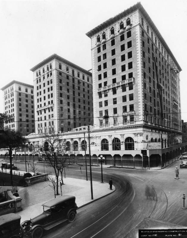 Corner of Fifth and Olive St. mid-1923
