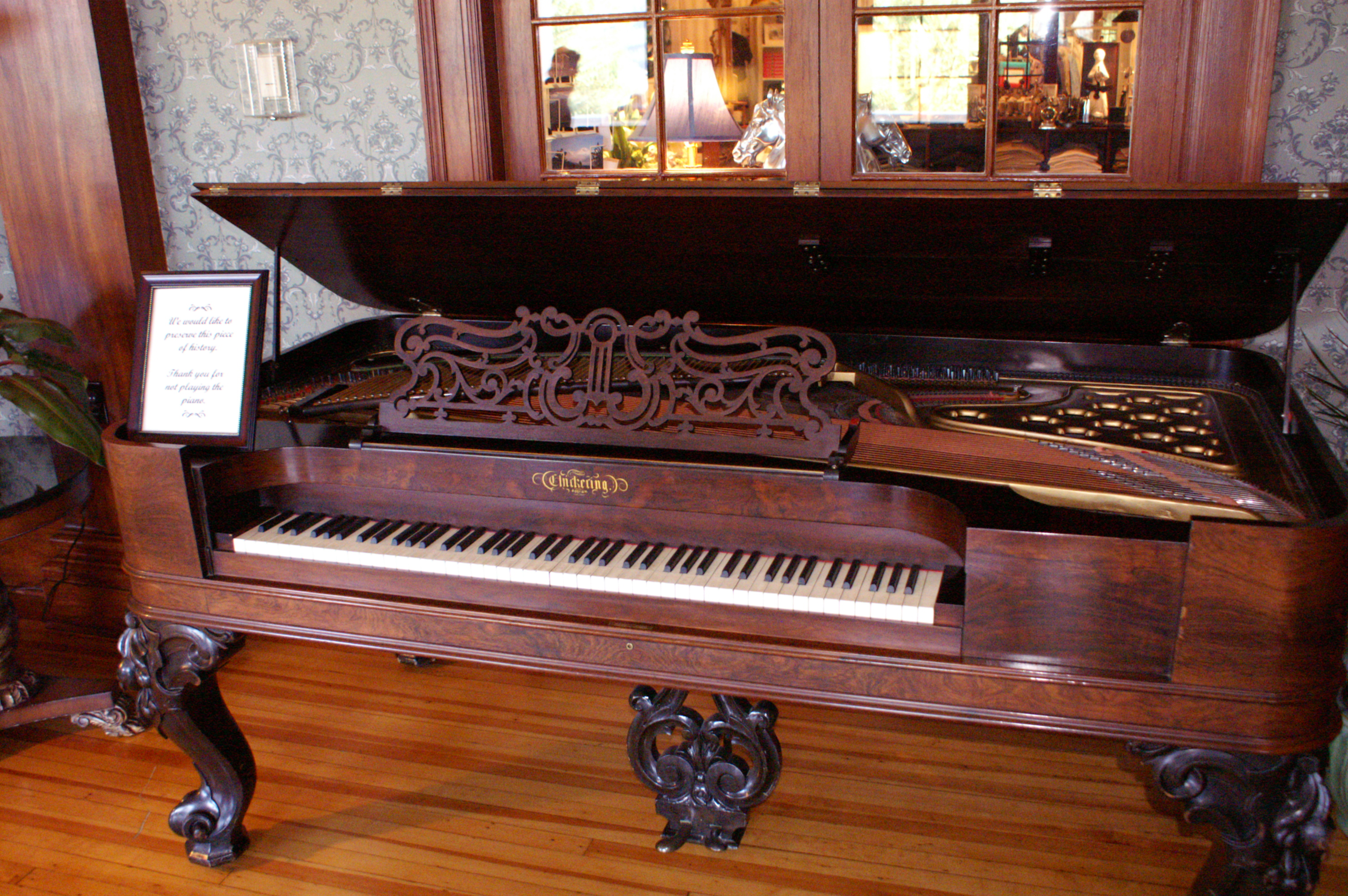 Antique Chickering piano, Stanley Hotel