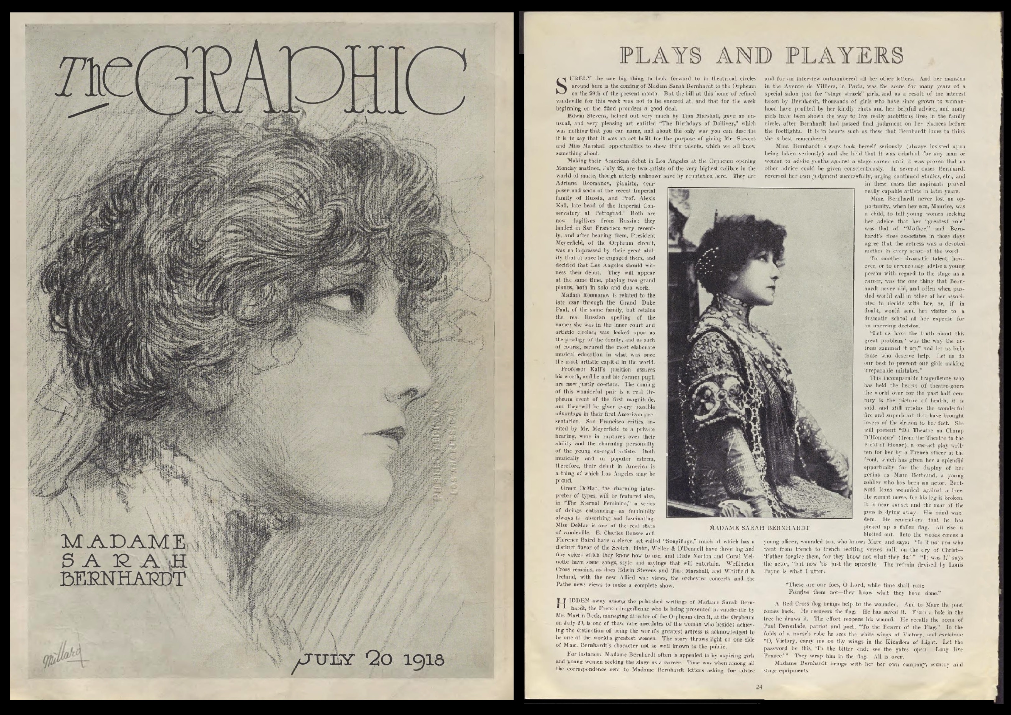 cover story from the Los Angeles Graphic magazine
