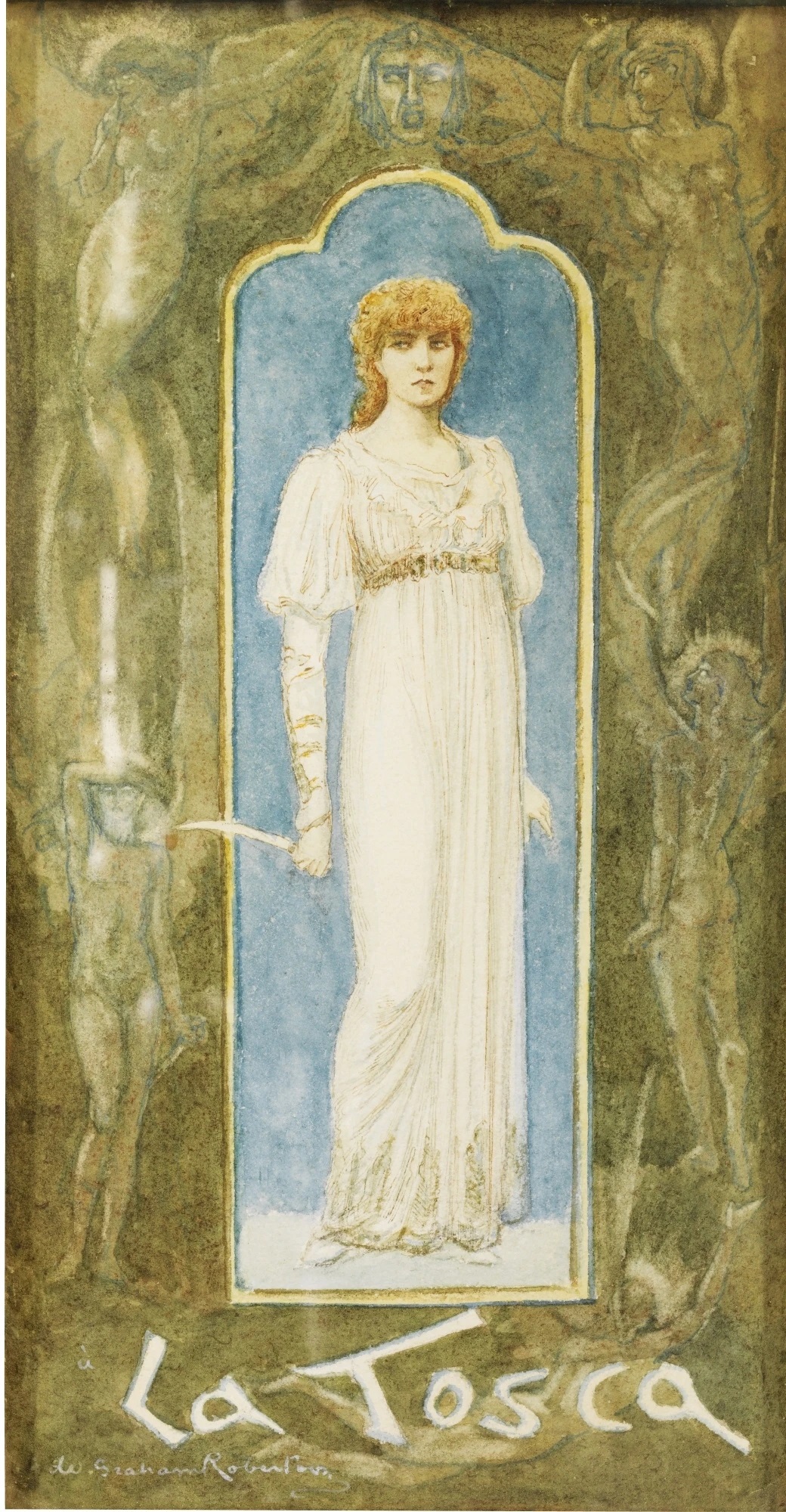 Portrait of Sarah Bernhardt in La Tosca