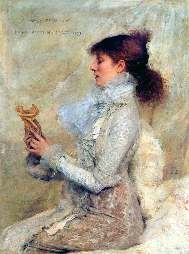 1879 Portrait of Bernhardt by Jules Bastien Lepage