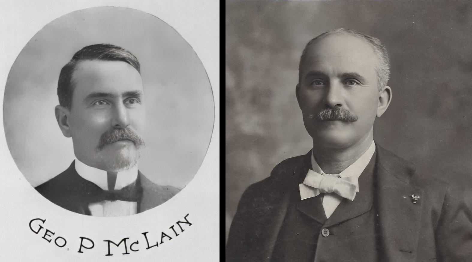(Left) George McLain (Right) Martin Lehman 1890 