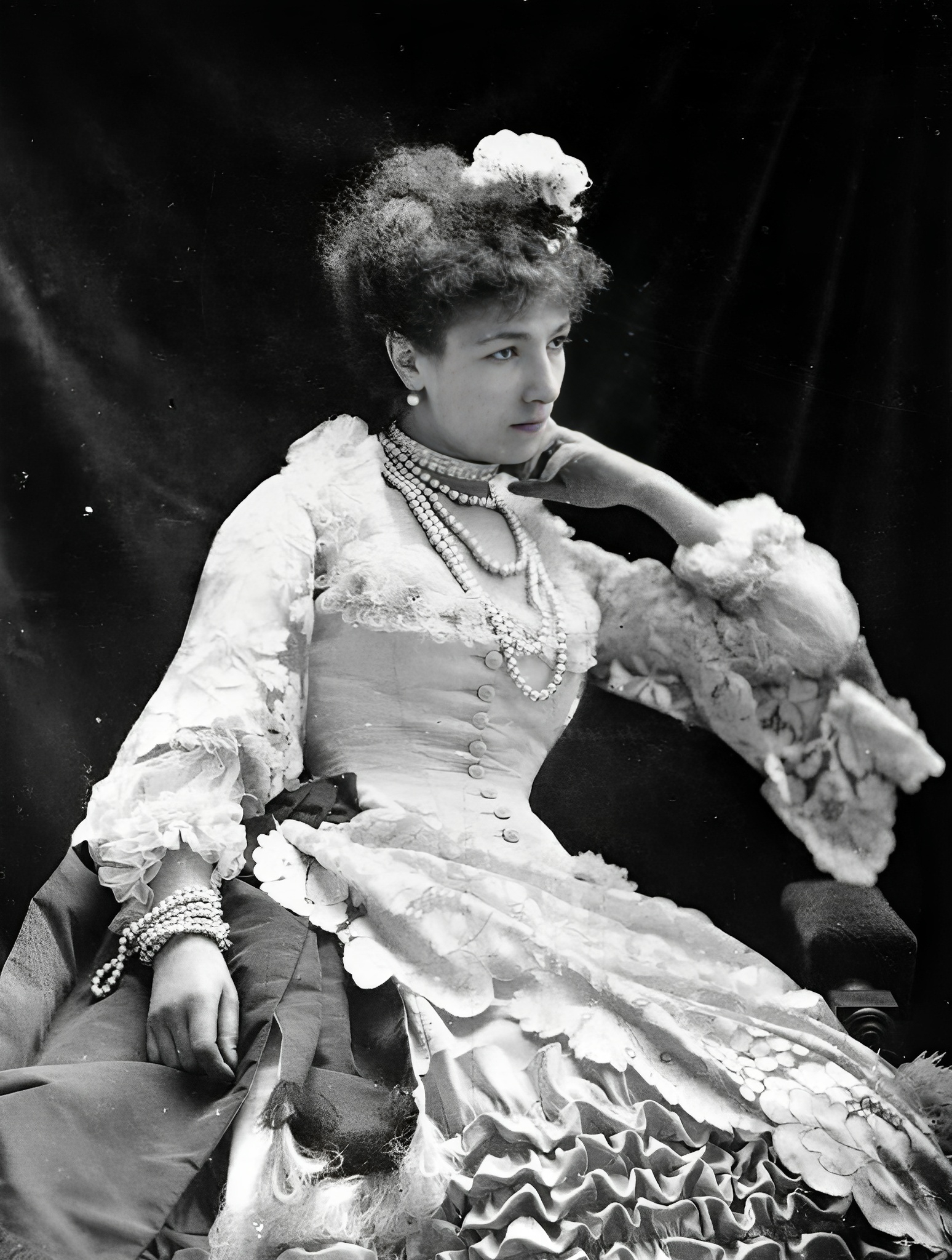 Sarah Bernhardt ca. 1860 by Atelier Nadar