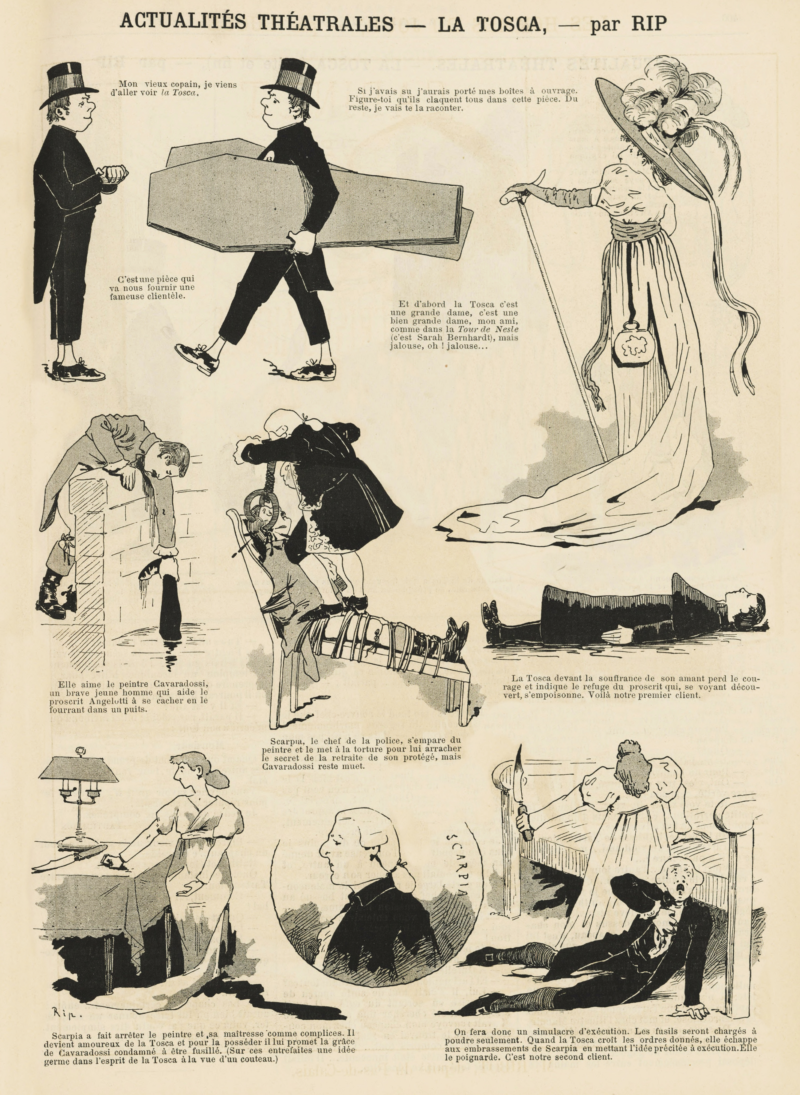 Illustration from the December 10, 1887 edition of the French satirical publication, Le Caricature