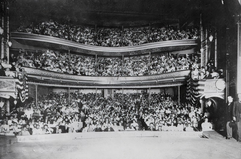 A view from the Stage looking towards the audience, [1898]