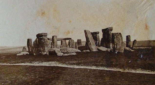 Stonehenge photo from 1877