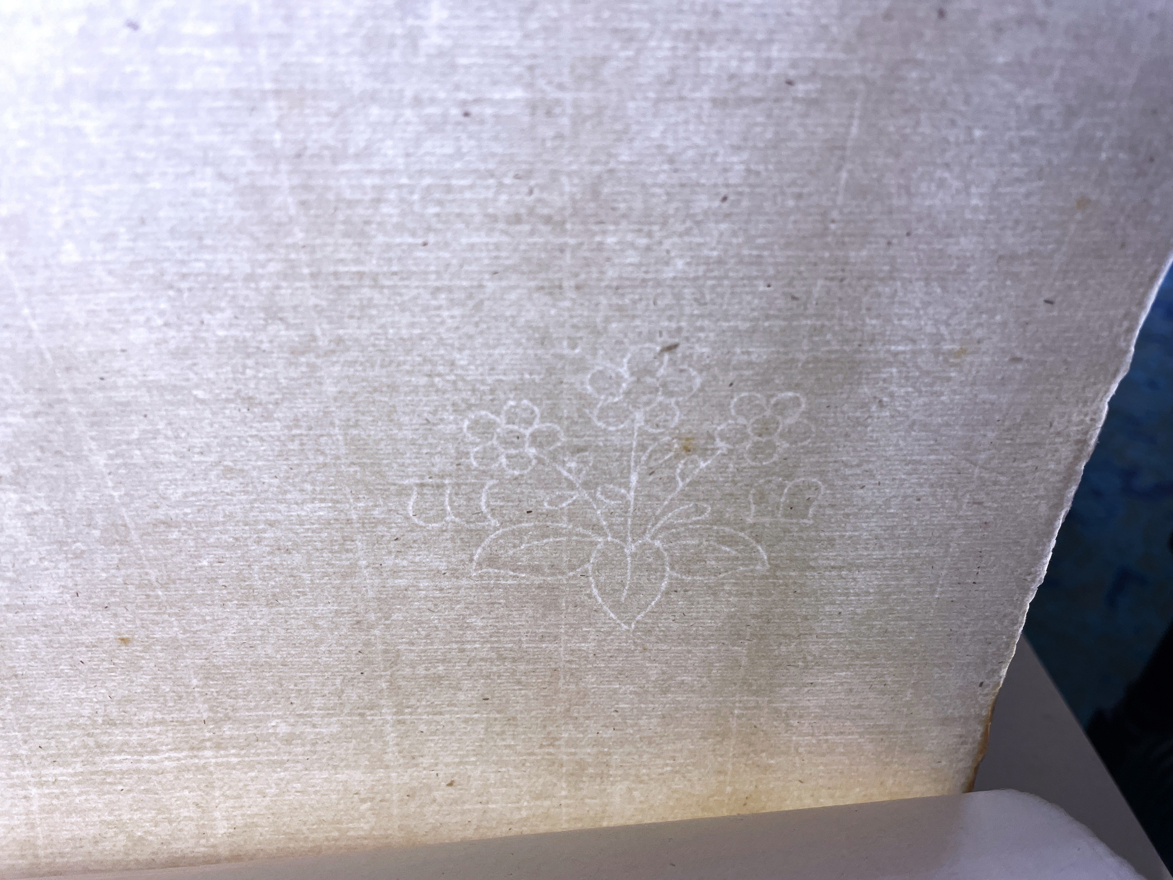 The flower watermark for the paper used in The Golden Legend