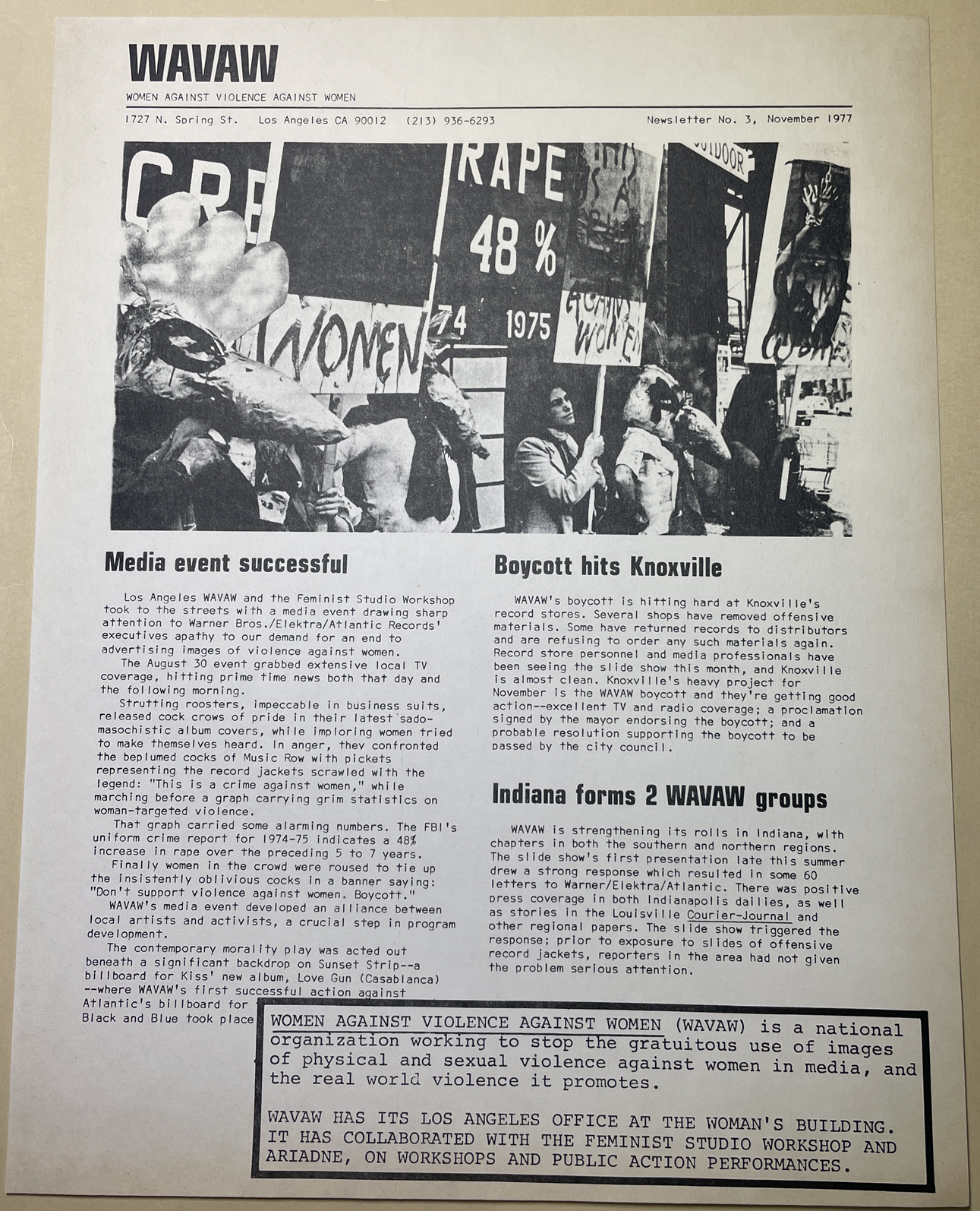 A protest flyer about violence against women