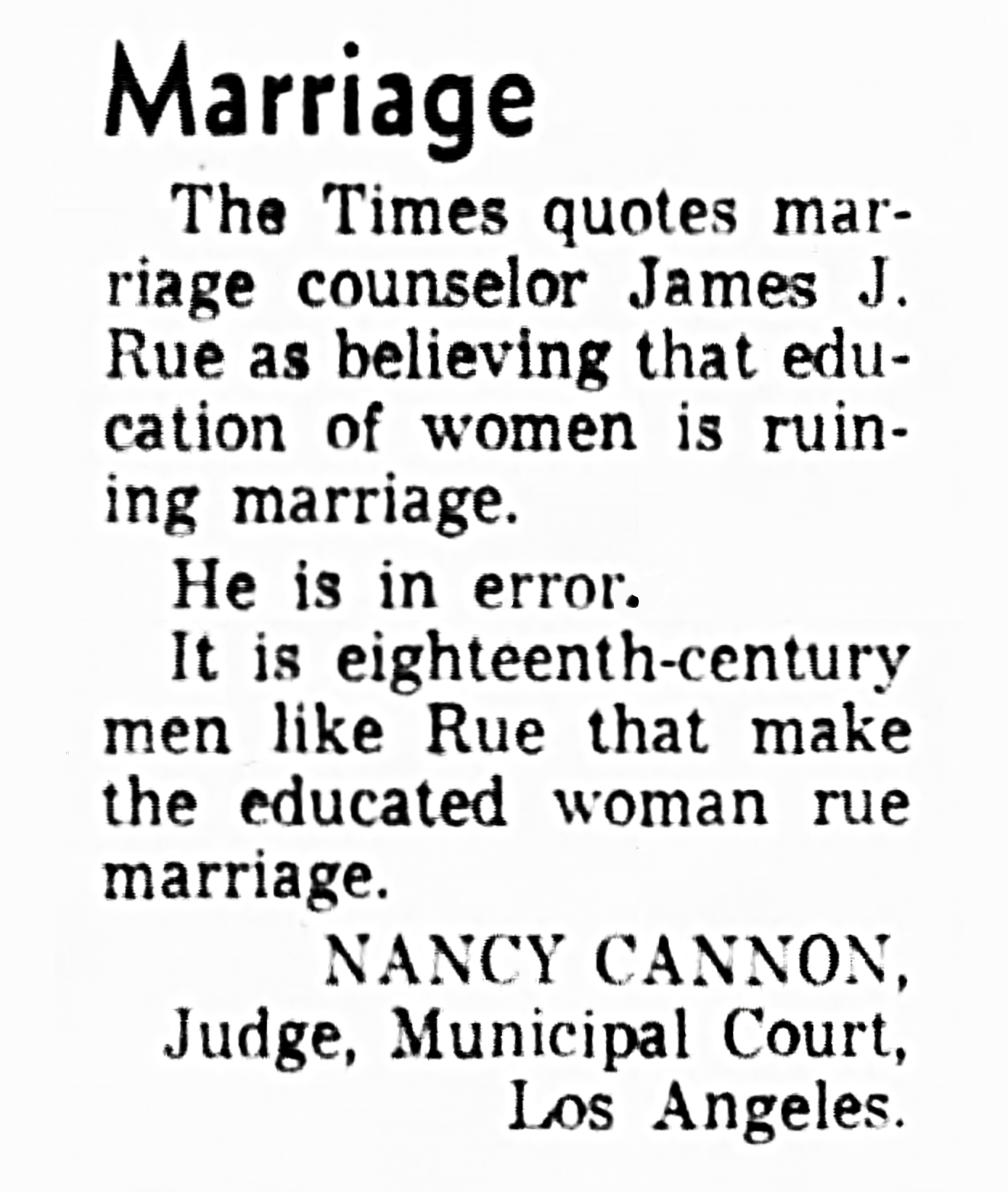 Judge Cannon newspaper article