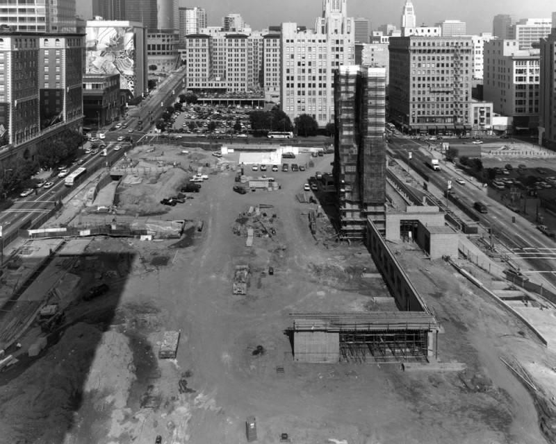 Panoramic view of Pershing Square
