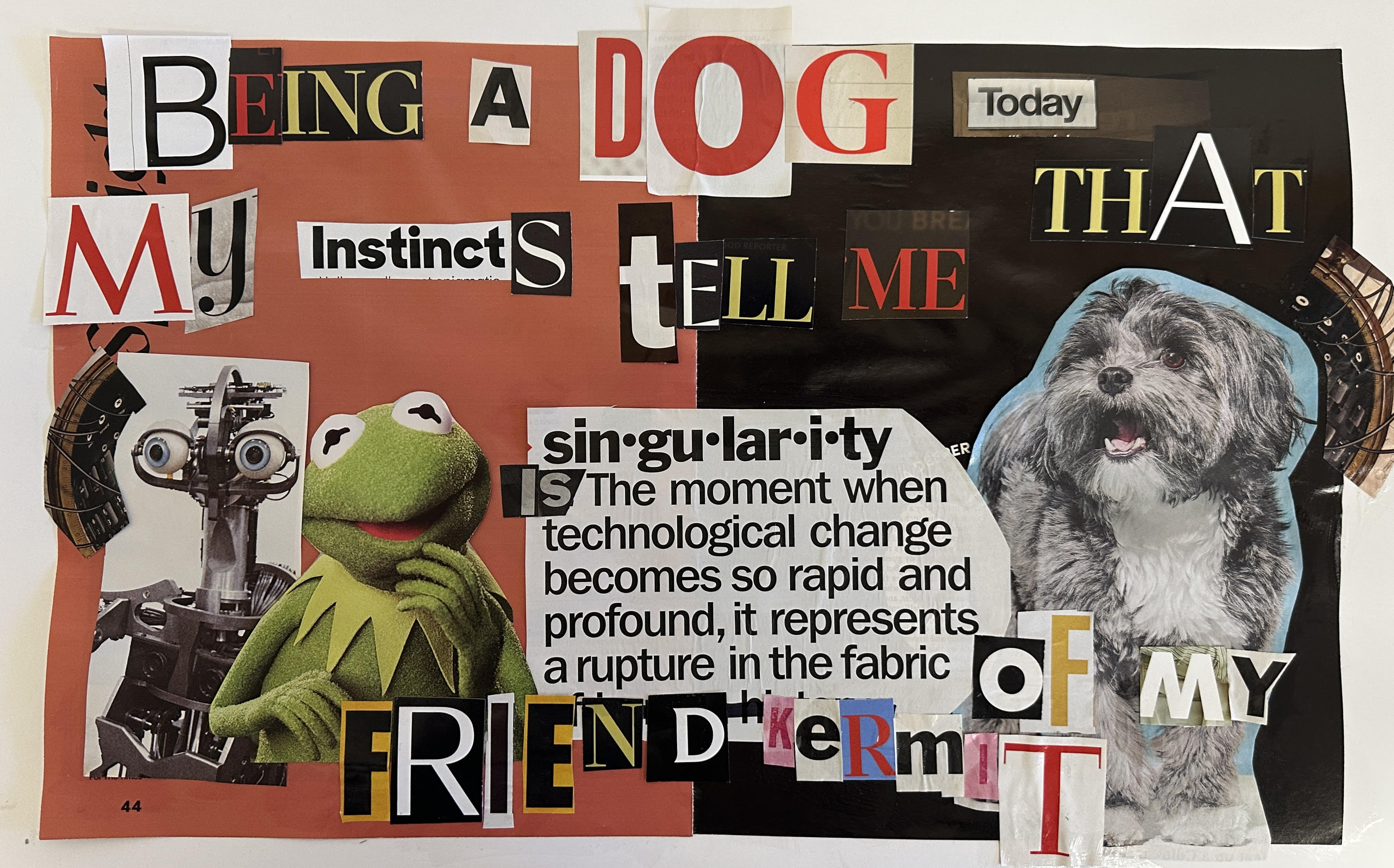 animal collage by Michael