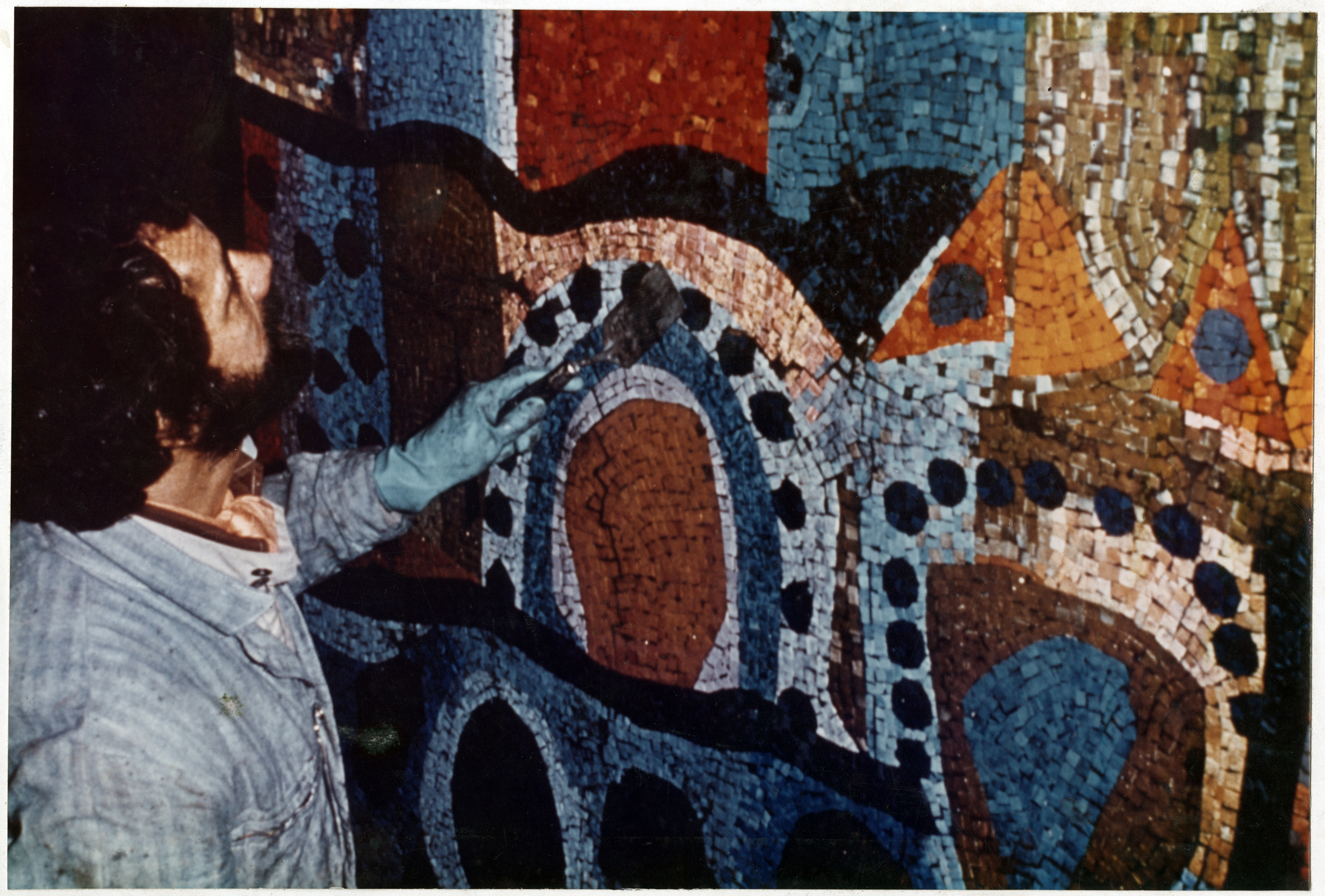 pardinias working on a mosaic