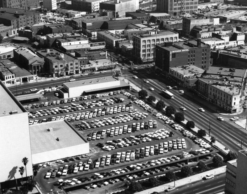 1st Street parking lot-1962