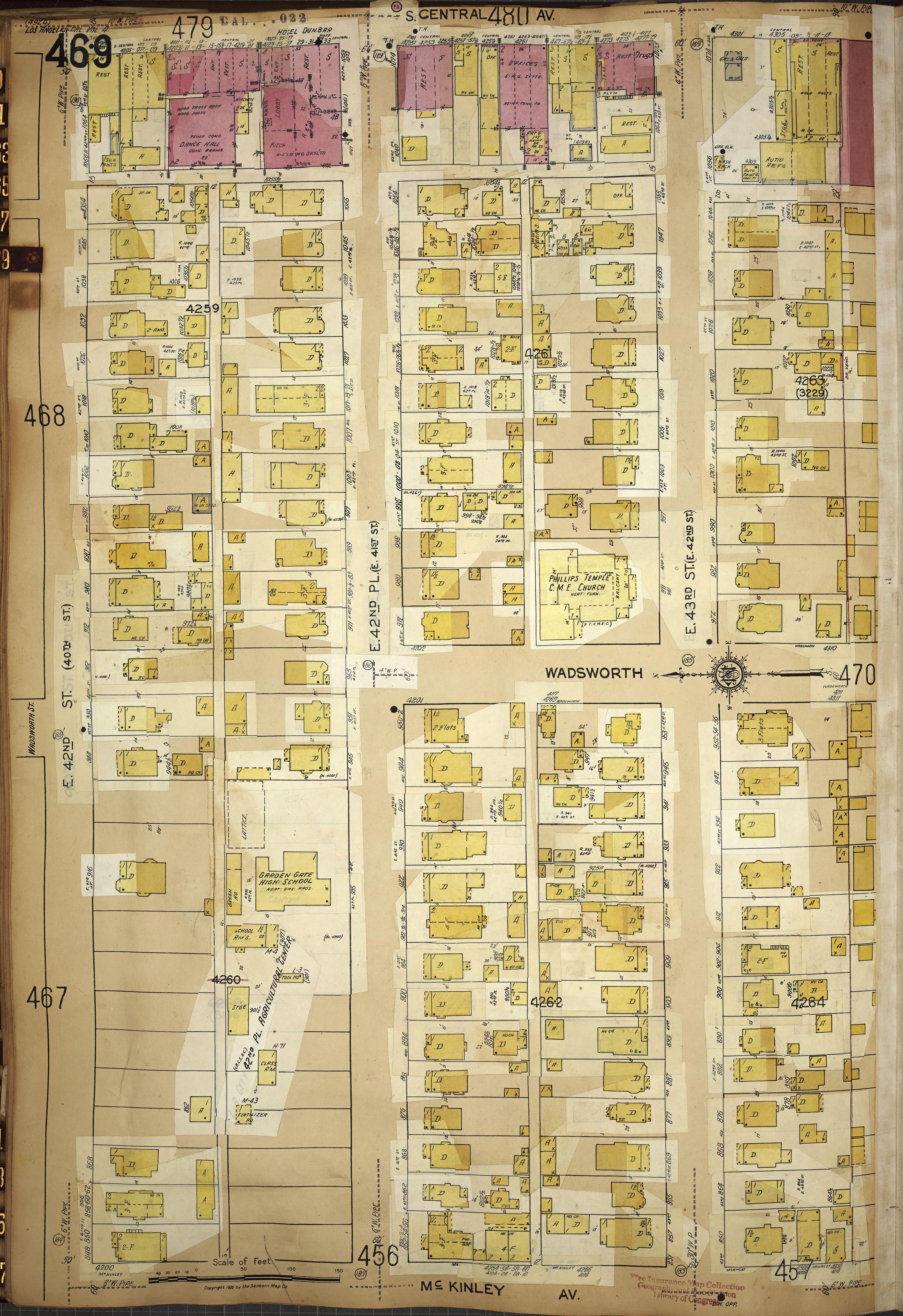 A 1950 Sanborn map