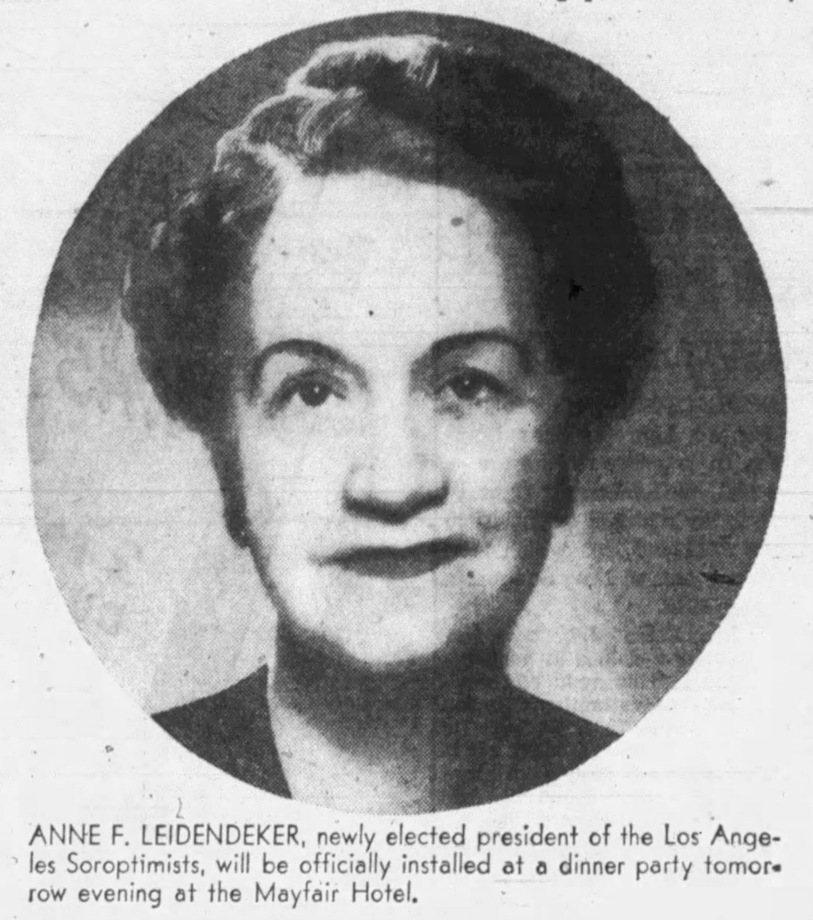Anne Leidendeker 1947
