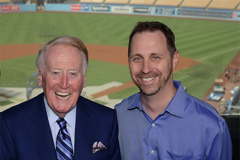 Vin Scully and Jon Weisman