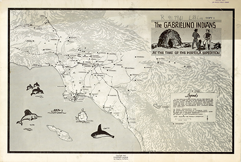 Map of the Gabrielino Indians