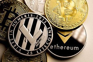a variety of different coins