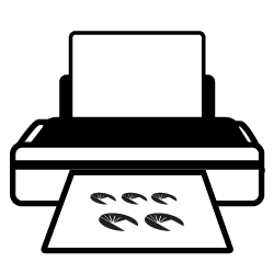 icon depicting a large format printer