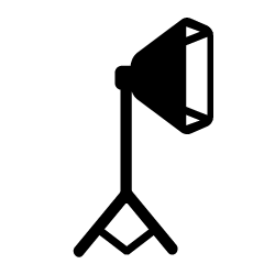 icon depicting lighting equipment
